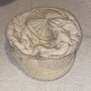Tan winter hat